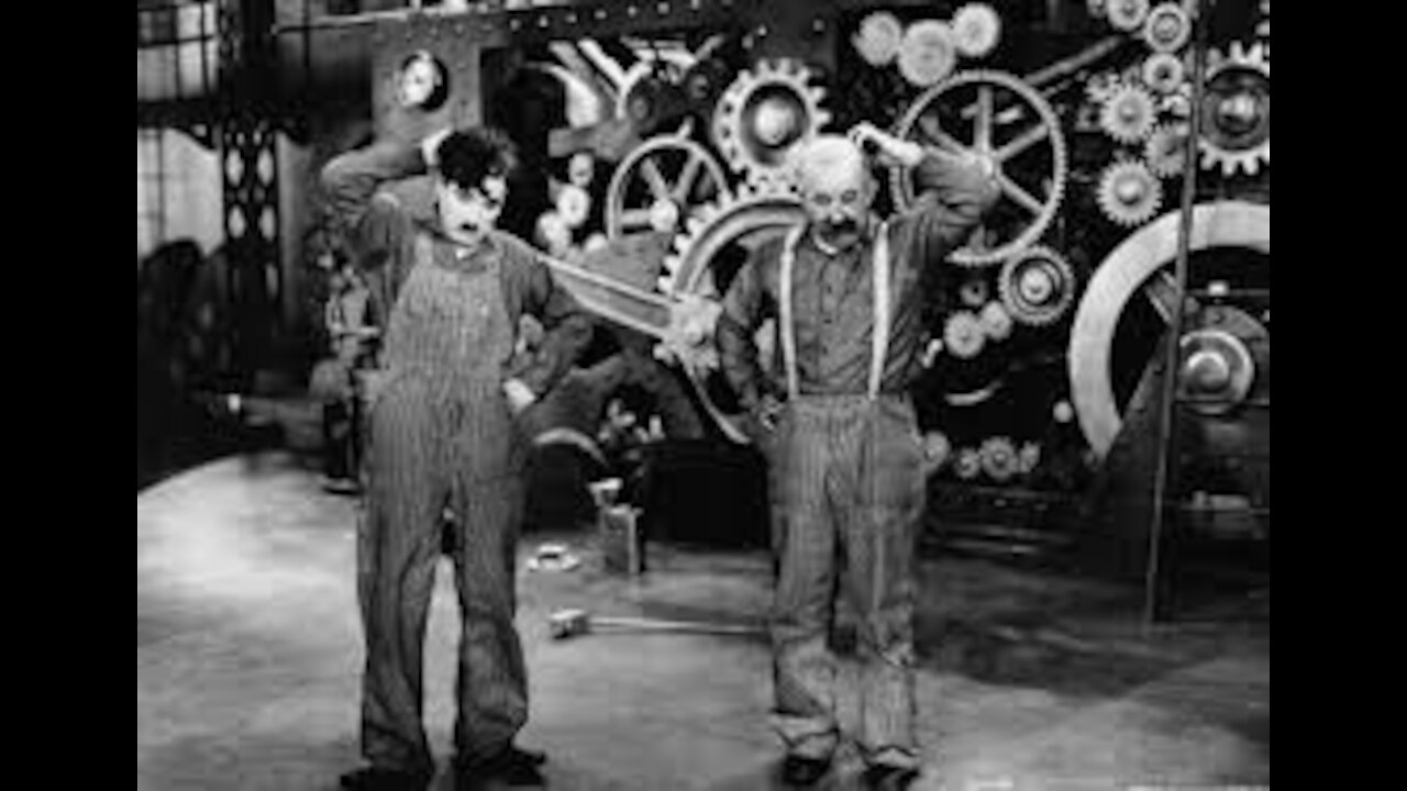 Charlie Chaplin factory scene