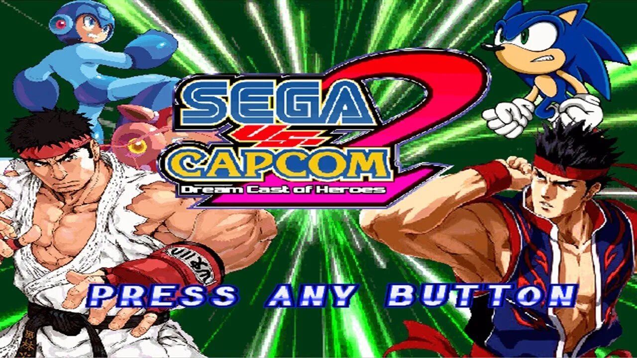 Sega Vs Capcom 2 Megaman e Protoman Vs Shadow e Bark