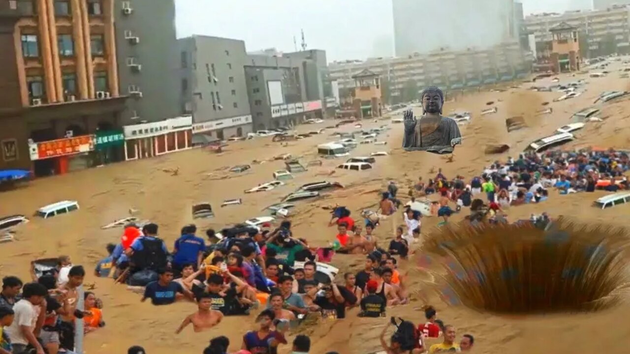 God Warns, We Pray for China Flood: Mass Evacuation of Baoding, Hebei