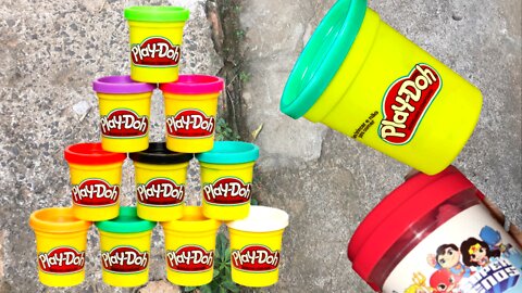 playing with play doh satisfying play doh