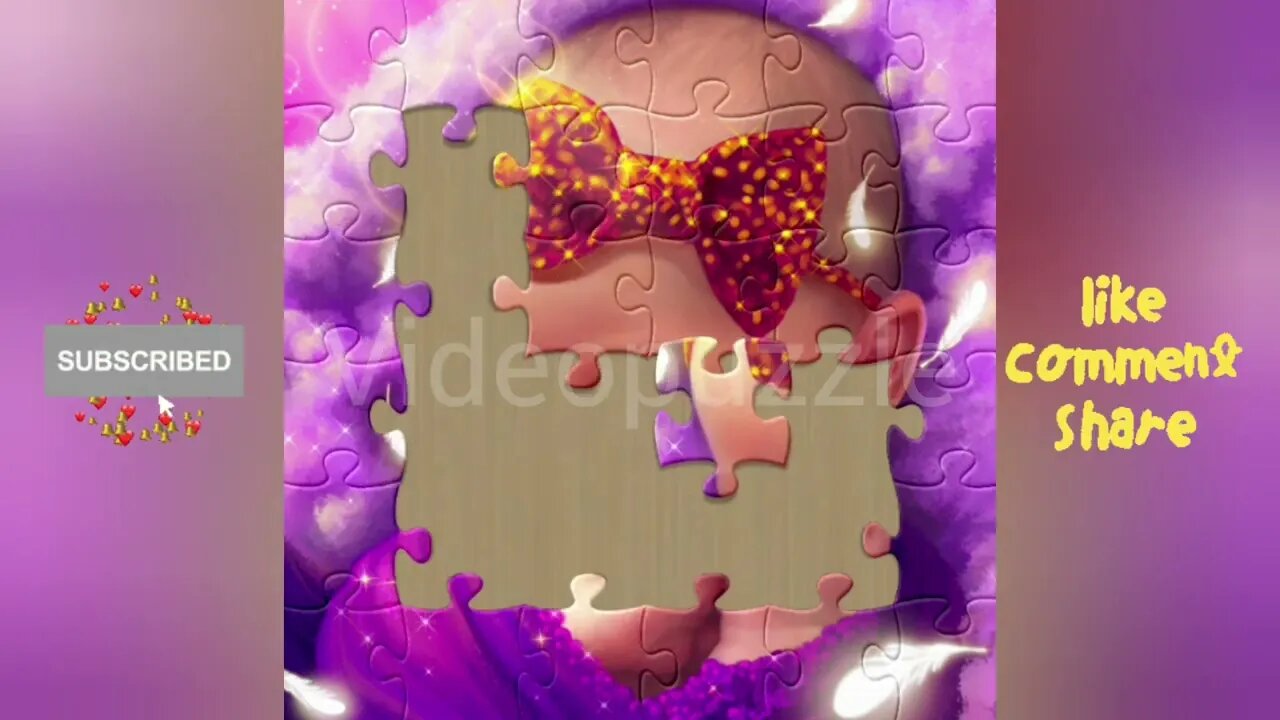 Angelic Baby With Golden Bow #Videos #Puzzle #Anime #Animation #Shorts