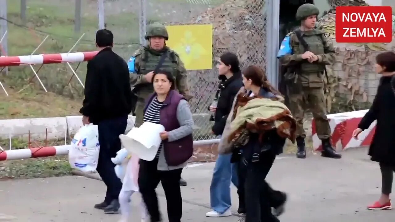 Russian Peacekeepers evacuate 4000 Armenian civilians from Artsakh to Russian Base