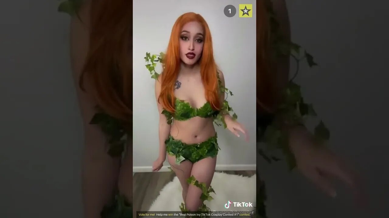 Rate the Girls: Best Poison Ivy TikTok Cosplay Contest #1a (Batman DC) 👧🌱