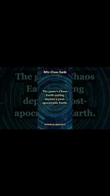 Rifts - Rifts RPG - Rifts Chaos Earth | #RiftsRPG #PalladiumBooks