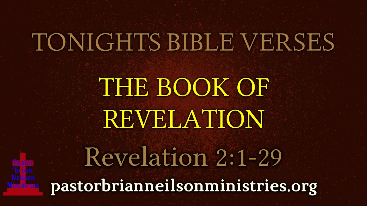 SNBS Revelation 2:1-7 01/30/2022