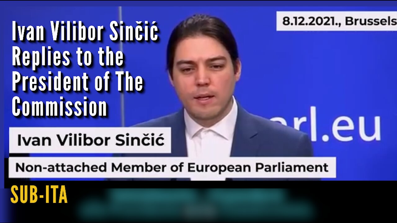 Ivan Sinčić // REPLY TO THE PRESIDENT OF THE COMMISSION [SUB-ITA]