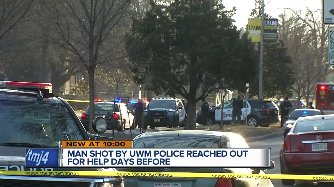 Man shot by UWM Police reached out for help days before