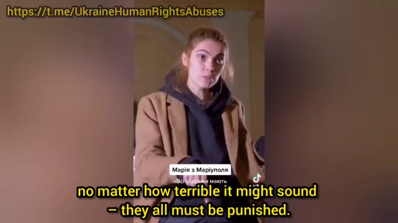 Ukrainian nationalist says anyone who doesn't think like her should leave or be punished