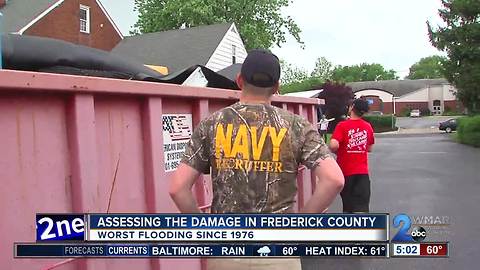 Assessing the damage in Frederick County