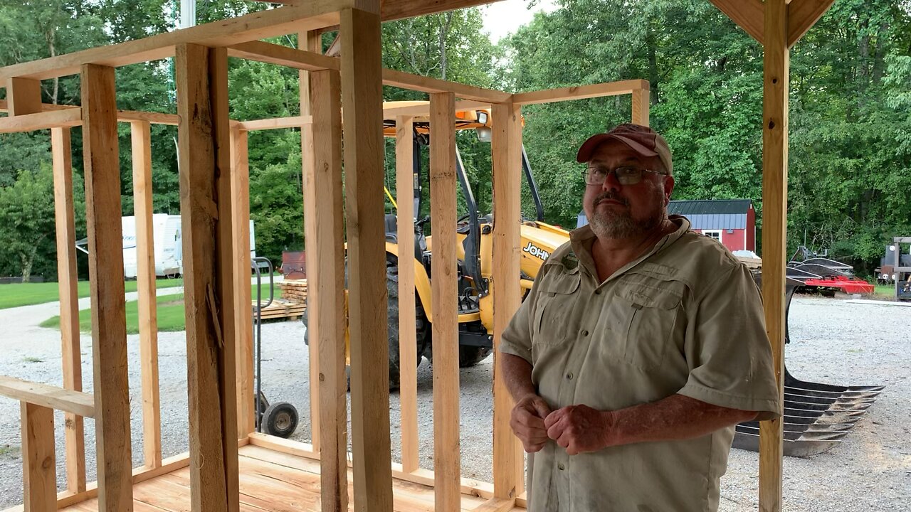 End of Day 1 - Building a Chicken House/Coop