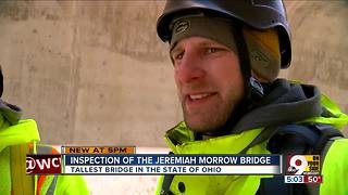 Inspection of Ohio's tallest bridge