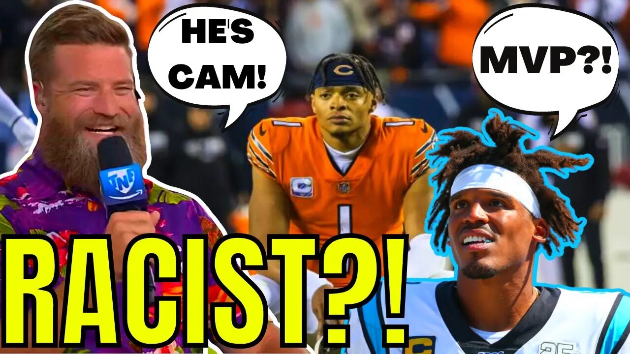 Ryan Fitzpatrick Labeled A RACIST For Comparing Bears' Justin Fields To CAM NEWTON?!