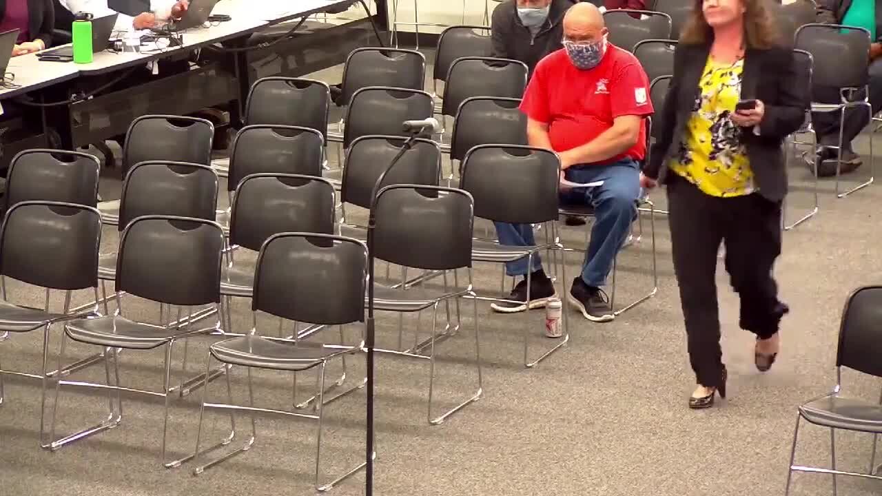 Parents Exposes School Board Member For Not Wearing Mask, Board Member Storms Out The Meeting