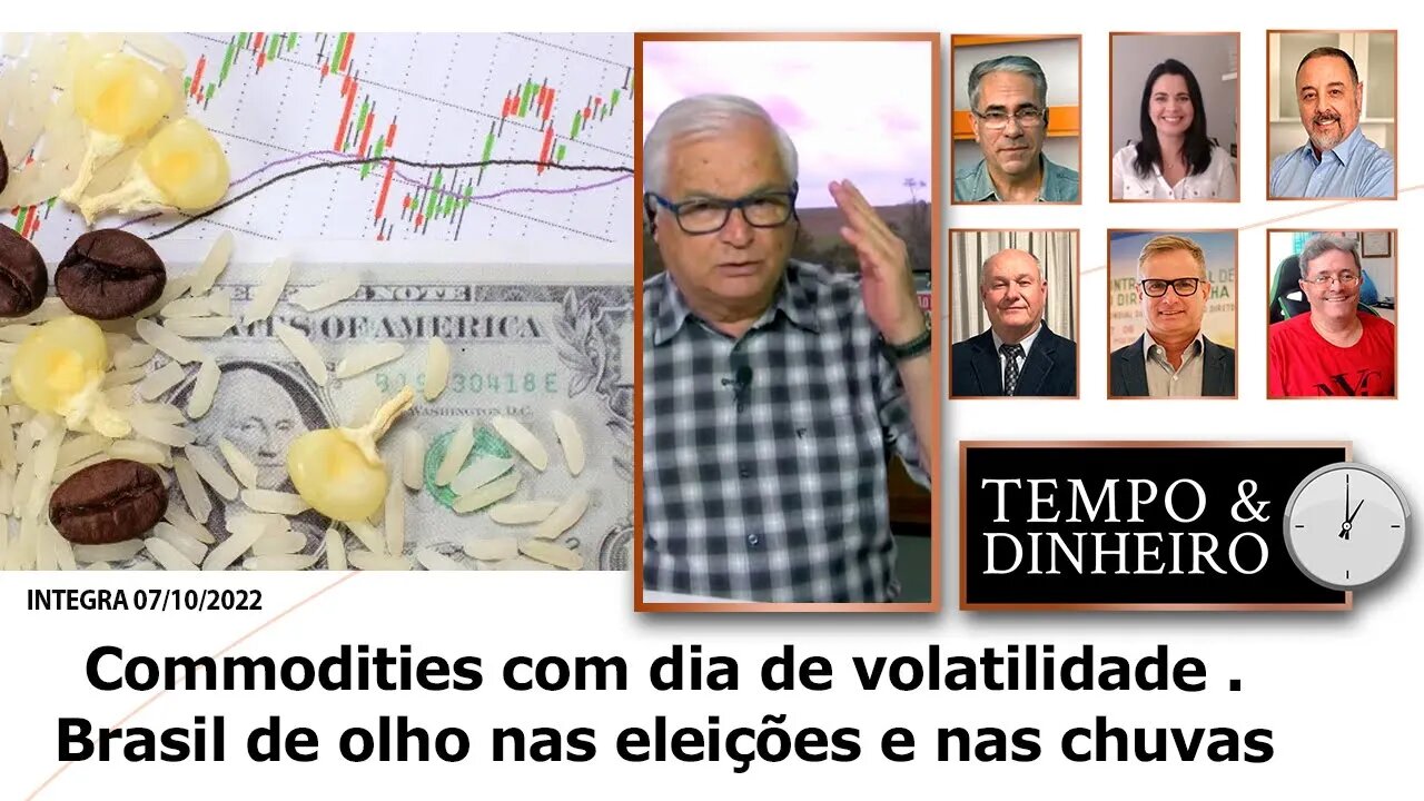 Commodities com dia de volatilidade . Brasil de olho nas eleições e nas chuvas