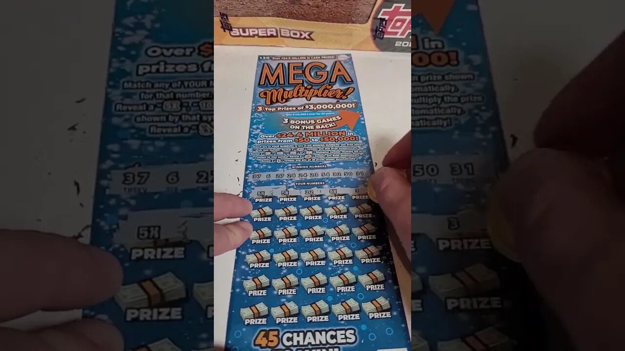 Massive Winning Lottery Ticket!