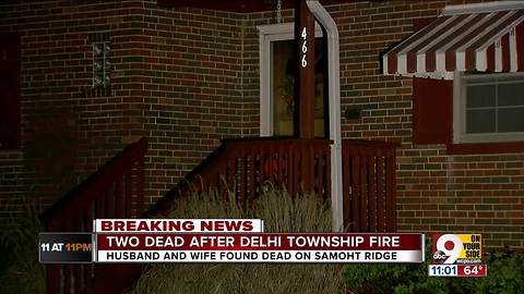 Two dead after Delhi Township house fire