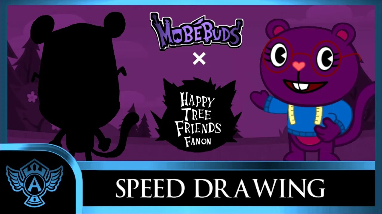 Speed Drawing: Happy Tree Friends Fanon - Tailey | Mobebuds Style