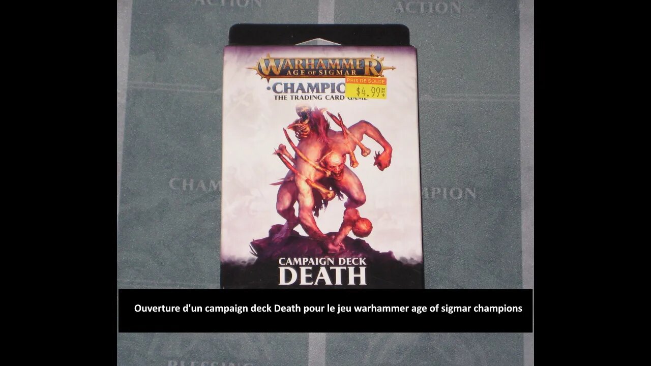 #tcg Ouverture d'un campaign deck Death pour le jeu warhammer age of sigmar champions