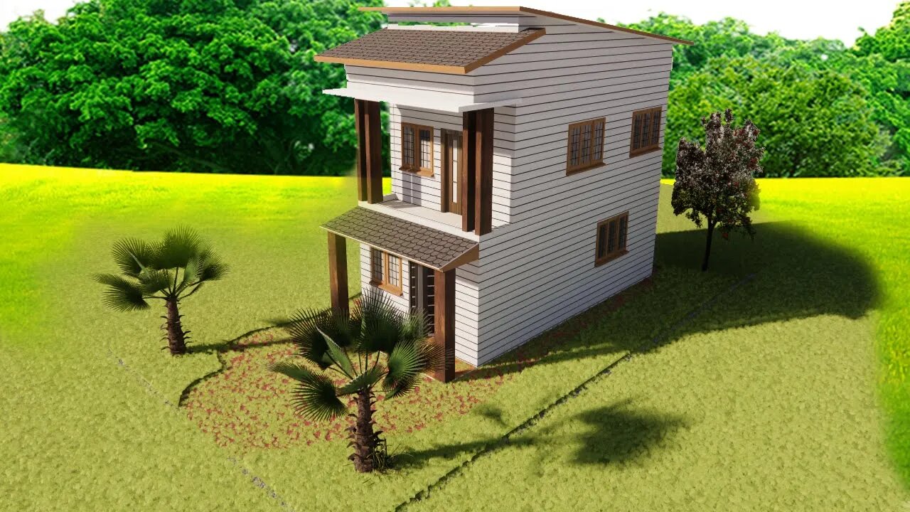 Simple Tiny House Design (4x9 Meter)