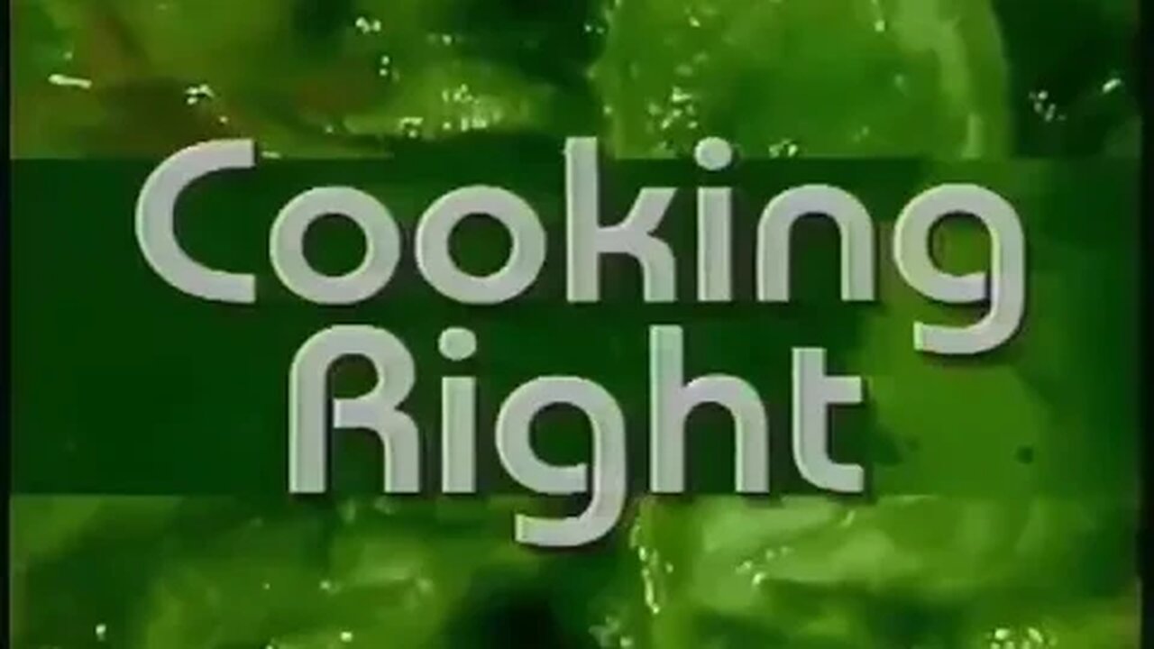 "Cooking Right with John Ash" 1996 Food Network Commercial (90's TV)