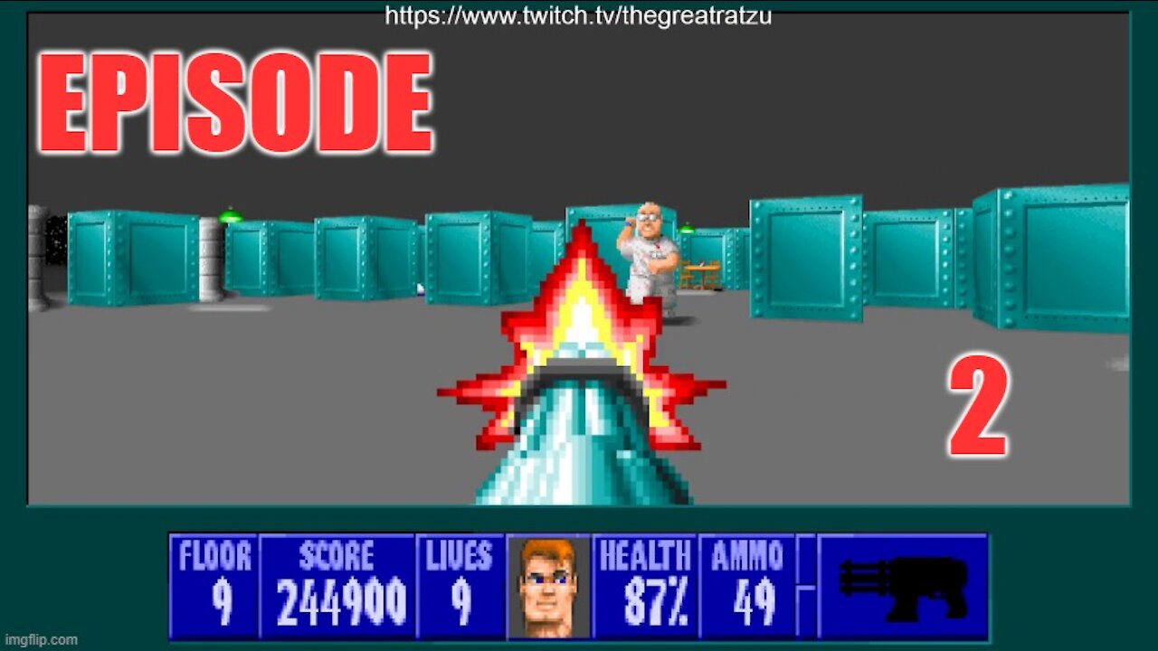 Chatzu Plays Wolfenstein 3D Episode 2 - Mad Science