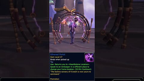 Ethereal Portal Toy (Promotion Item)#worldofwarcraft