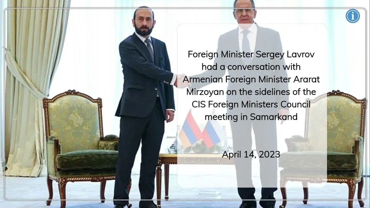 Press Release - Sergey Lavrov & Ararat Mirzoyan Conversation