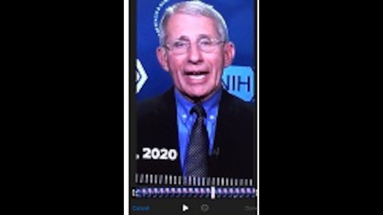 Dr Fauci on camera