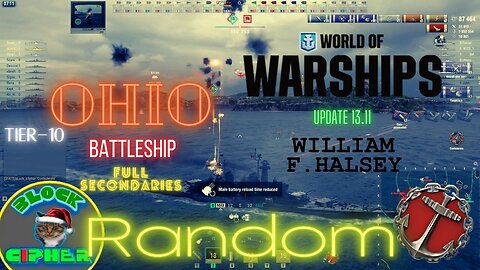 Tier-10 Battleship Ohio in Random mode for 2nd time! | World of Warships