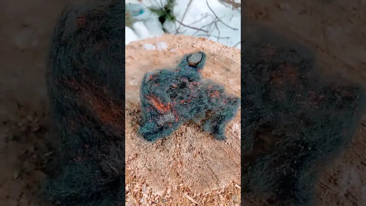 Wilderness survival -Steel wool 9V battery 🔥