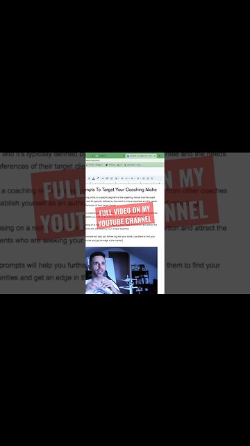 Prompts to Target Your #Coaching #Niche