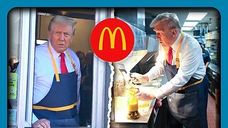 Trump TROLLS Kamala At McDonalds Fry Cook Stunt