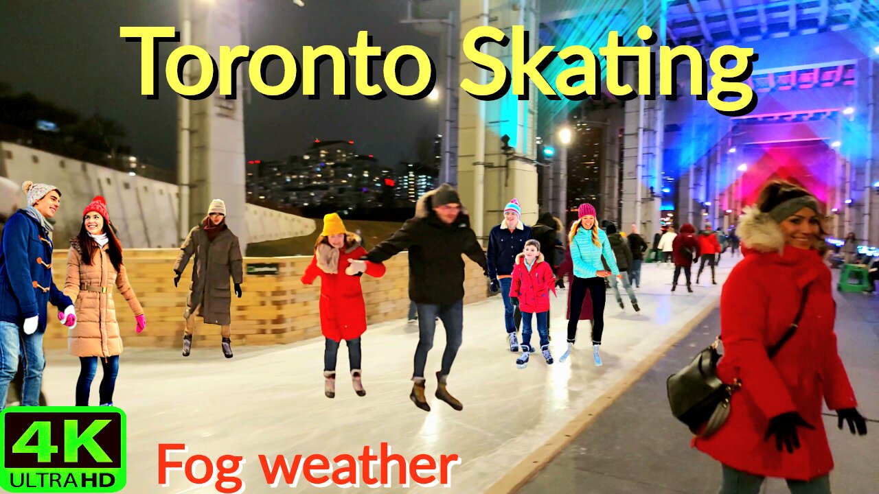 【4K】Ice Skating ⛸️ 🛼 Toronto Canada 🇨🇦