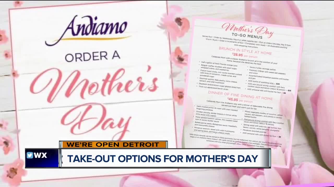 We're Open Detroit: Takeout options for Mother's Day