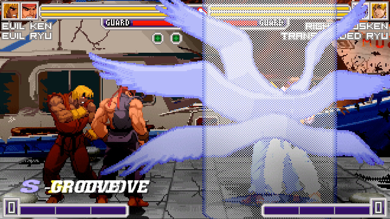 MUGEN - ReyCed's Evil Ryu & Evil Ken vs. Transcended Ryu & Righteous Ken - FT2 - Download