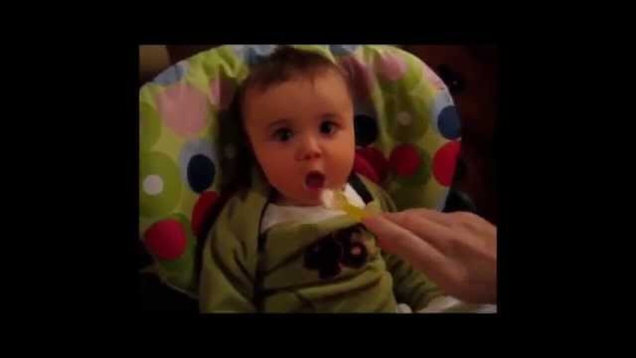 Funny video of babies eating