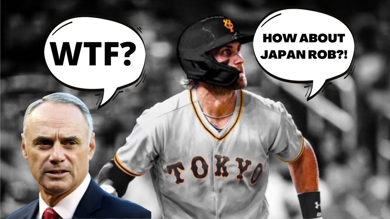 Bryce Harper SAVAGELY TROLLS Rob Manfred & MLB Lockout By THREATENING to go to JAPANESE LEAGUE!