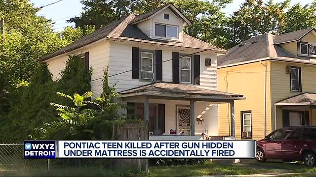 14-year-old killed after gun hidden under mattress accidentally fires in Pontiac