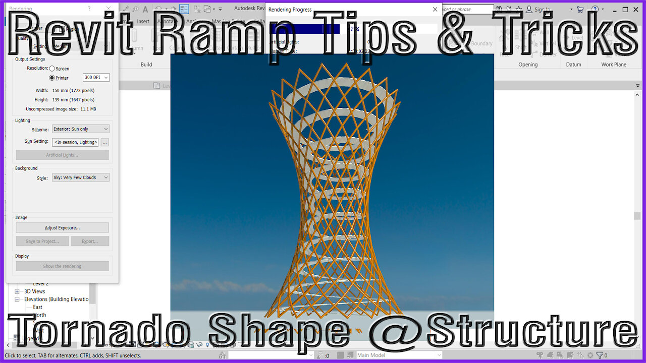 Revit Tornado Shape with Ramp & Structure Tutorials