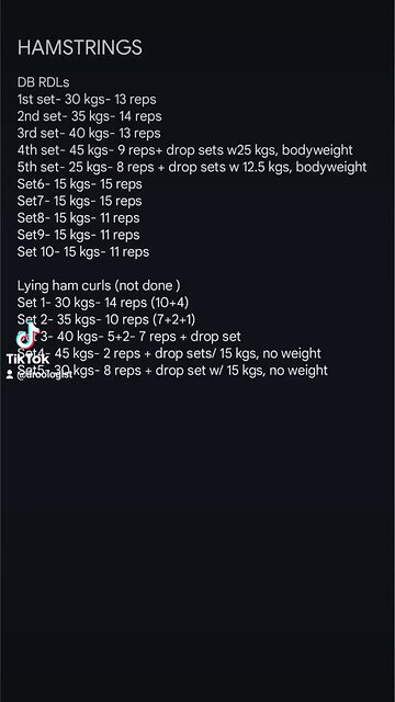 Hamstrings, Calves and Quads 🍠