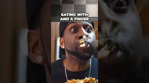 Answering a question with food in your mouth