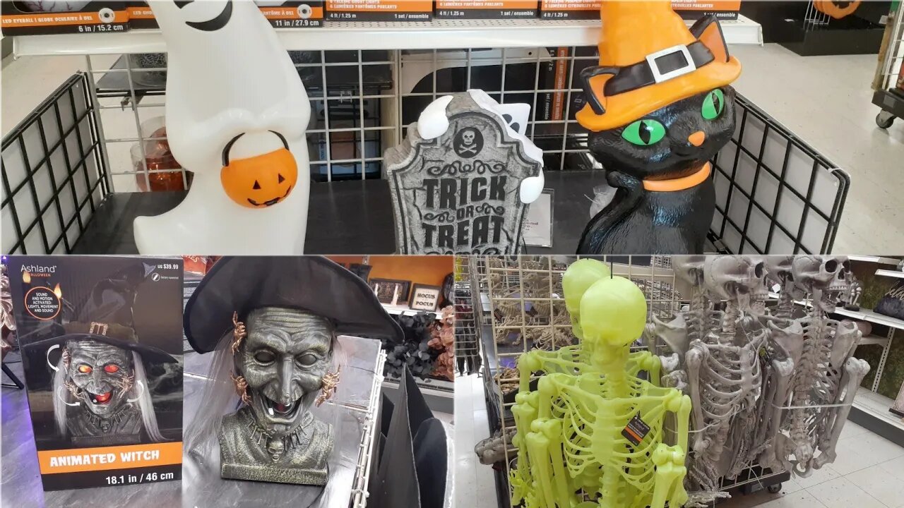 Michael's Halloween 2023 Store Walkthrough PART 2!! ANIMATRONICS, BLOW MOLDS, DECOR & MORE!