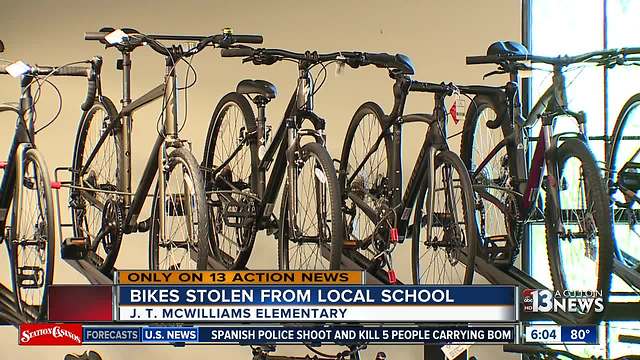 Bikes meant for kids stolen from school