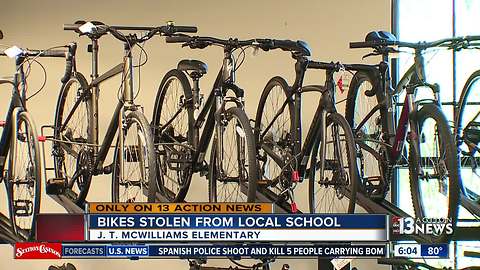 Bikes meant for kids stolen from school