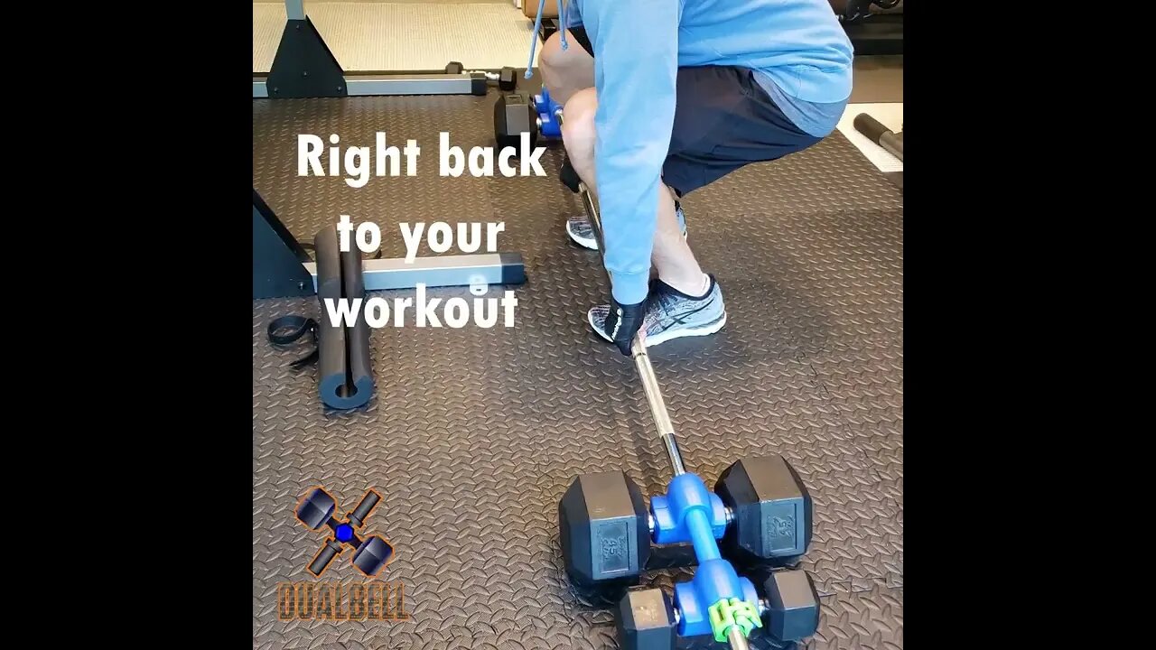 Dualbell Dumbbell Holder: Easy on, easy off