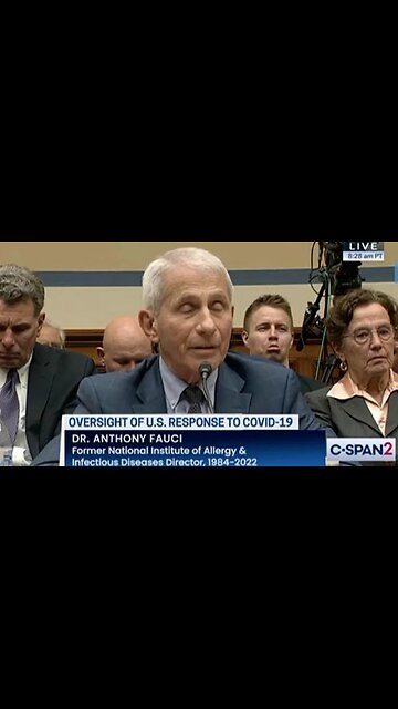 AUDIO OF FAUCI PLAYED BACK TO HIM ☤ DURING HEARING