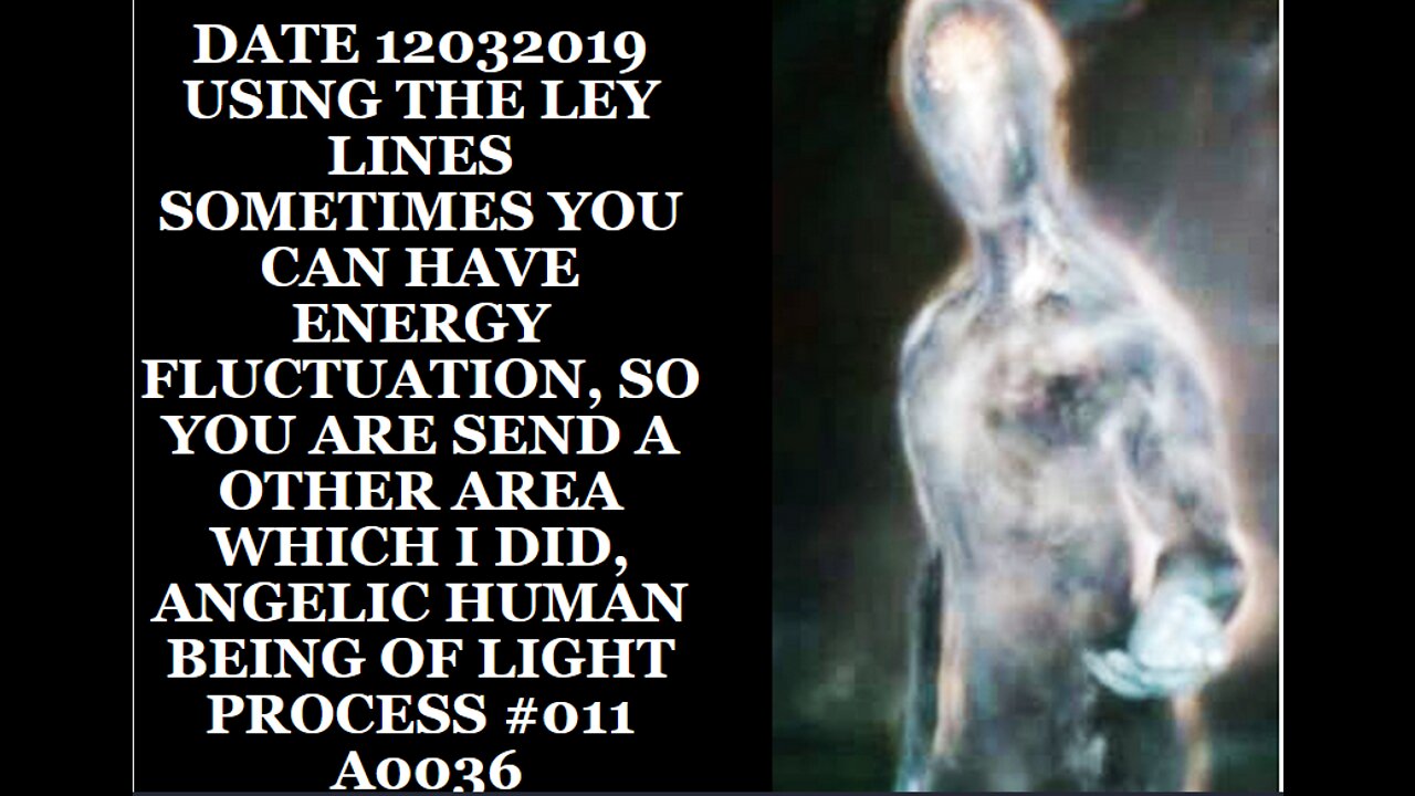 DATE 12032019 USING THE LEY LINES SOMETIMES YOU CAN HAVE ENERGY FLUCTUATION, SO YOU ARE SEND A OTHER