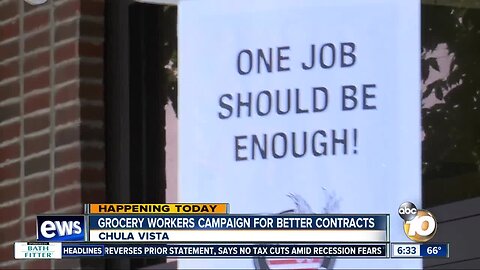 Grocery store workers rally ahead of negotiations