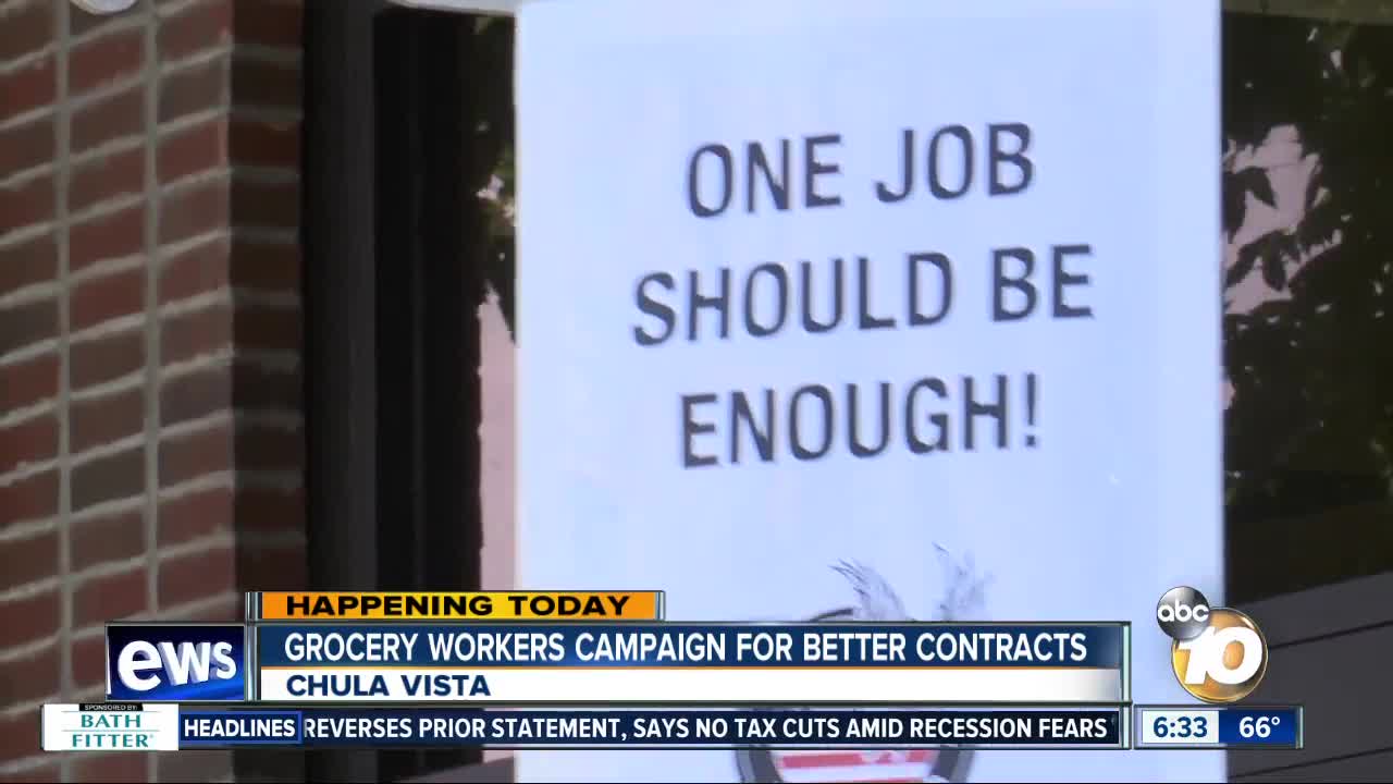 Grocery store workers rally ahead of negotiations