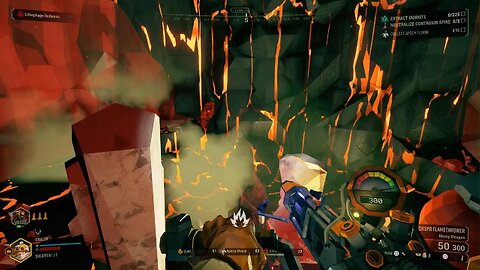 Deep Rock Galactic Capturing a Plague heart